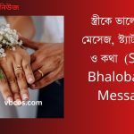 (Strike Bhalobashar Message) স্ত্রীকে ভালোবাসার মেসেজ